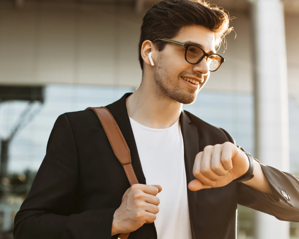 black leather carry on bag